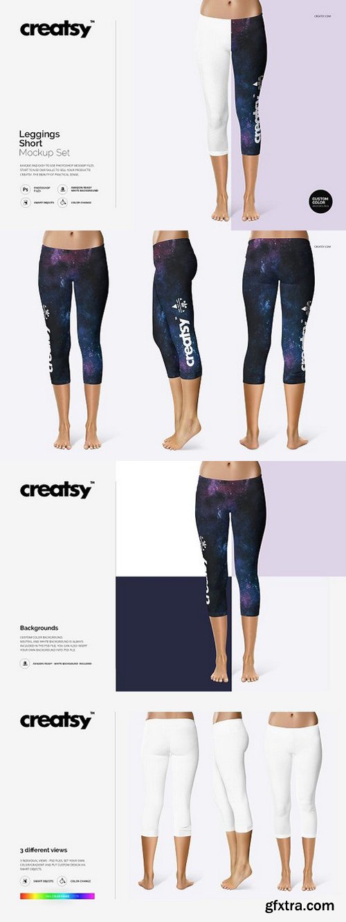 CM - Leggings Short Mockup Set 1176822