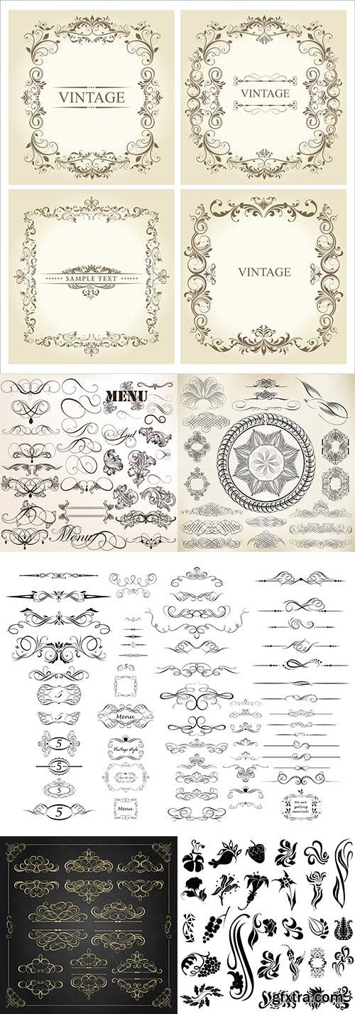 Calligraphic Design Elements 4