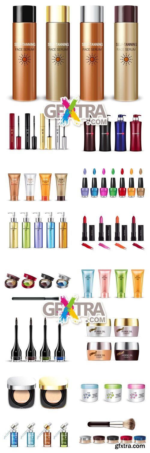 Cosmetics Collection Vector