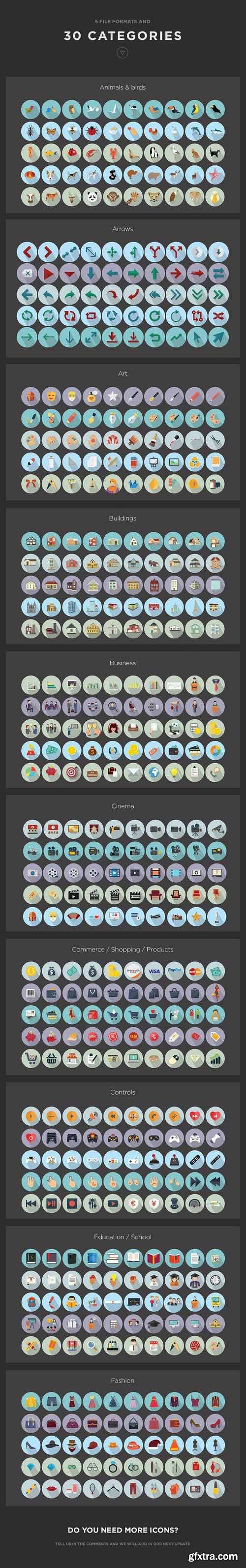 CM - Jumbo Flat Icons Pack 629710