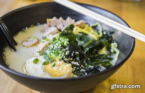 Collection of Japanese seafood soup noodles egg 25 HQ Jpeg