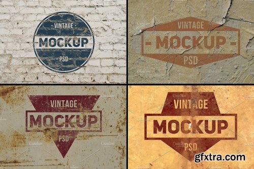 CreativeMarket 8 Vintage Logo Mockups 1153921