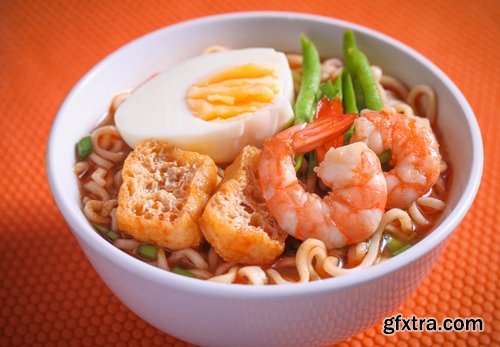 Collection of Japanese seafood soup noodles egg 25 HQ Jpeg