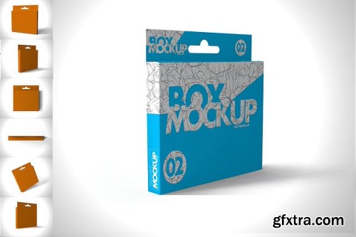 CreativeMarket 6-Box Mock-Up 1152408