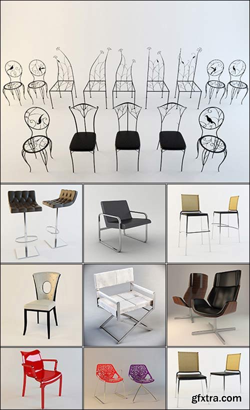 3DDD Sidechairs 3D models