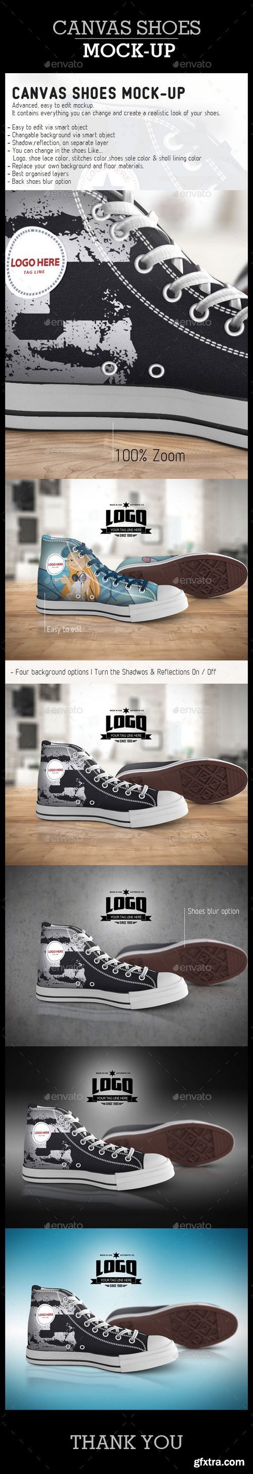 GraphicRiver - Canvas Shoes Mock-up 19069496