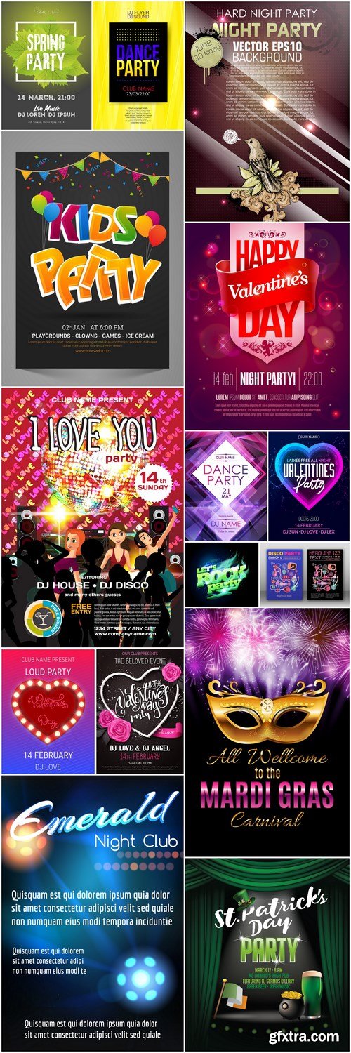 Different Party Flyer - 15 Vector