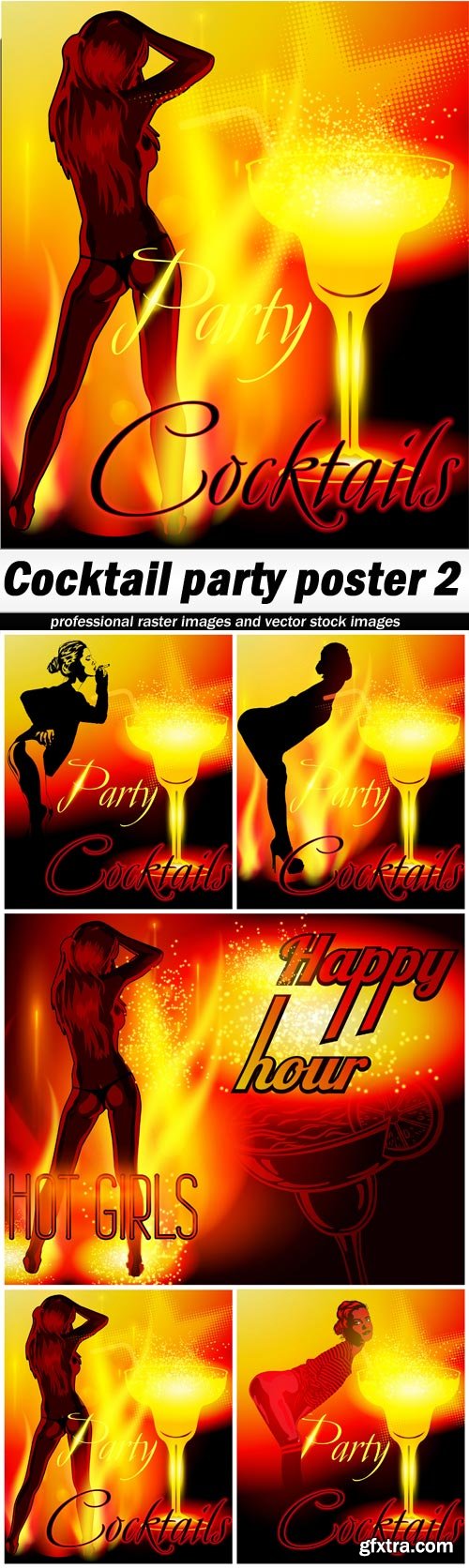 Cocktail party poster 2 - 5 EPS