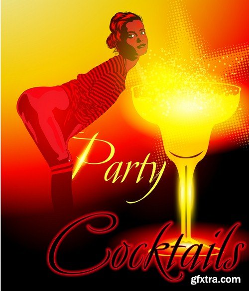 Cocktail party poster 2 - 5 EPS