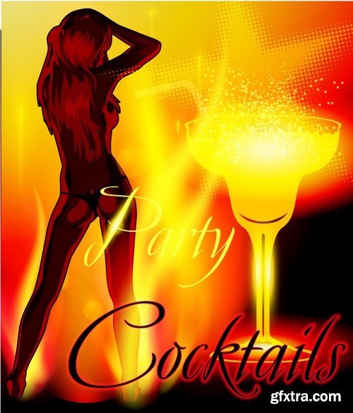 Cocktail party poster 2 - 5 EPS