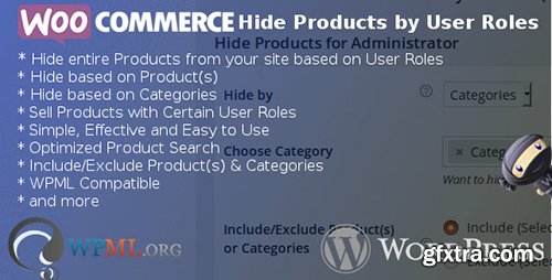 CodeCanyon - WooCommerce Hide Products by User Roles v4.2 - 8028838