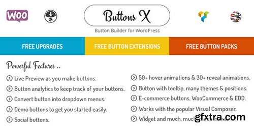 CodeCanyon - Buttons X v1.6 - Powerful Button Builder for WordPress - 12710619