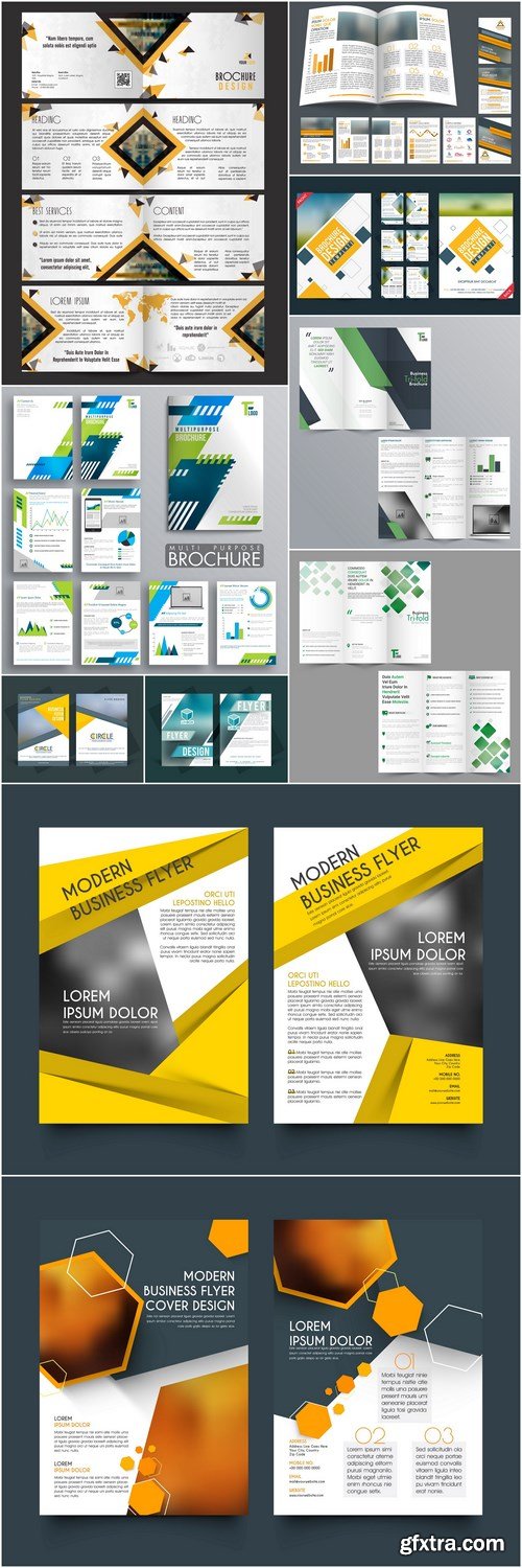 Brochure Template Design #178 - 10 Vector