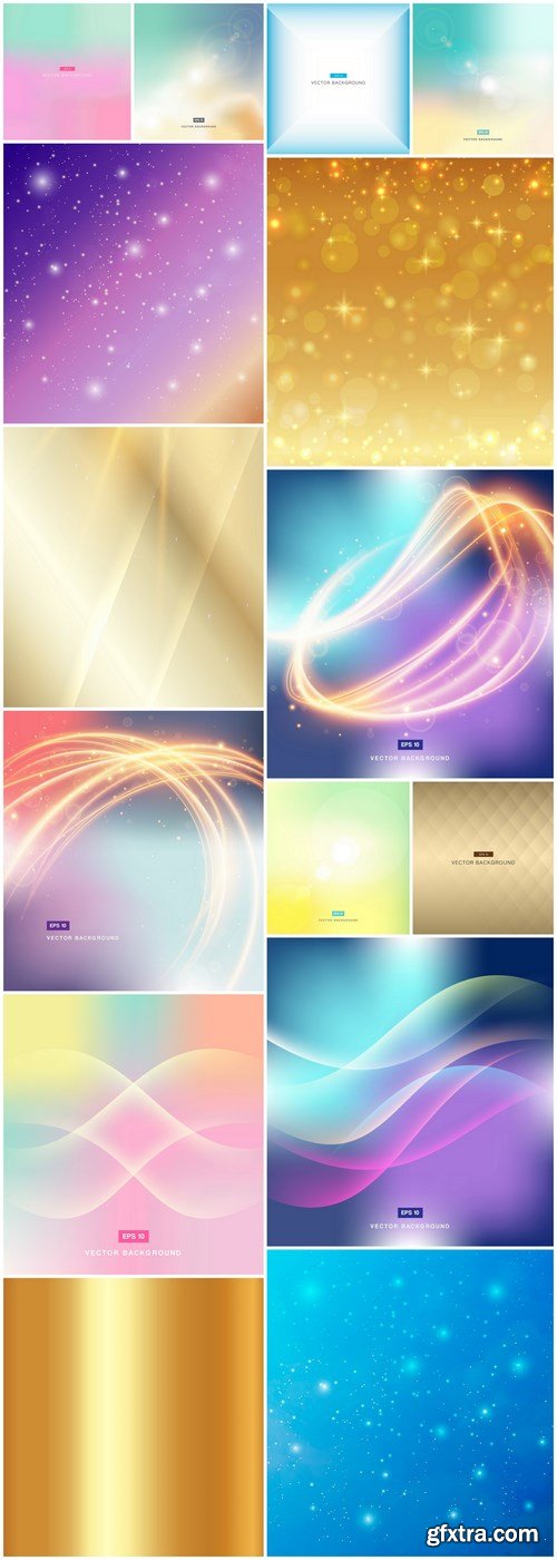 Abstract Background Collection #206 - 15 Vector