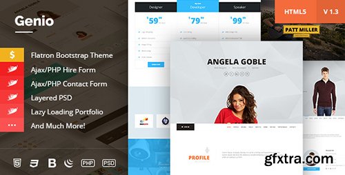 ThemeForest - Genio. v1.3 - OnePage, Resume Personal Portfolio Template - 10155252