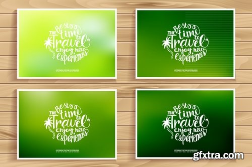 Collection book cover journal notebook flyer card business card banner vector image 61-25 EPS