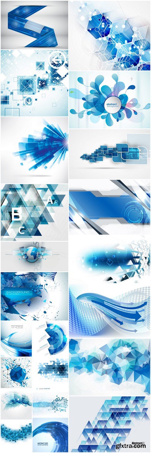 Abstract Background Collection #207 - 22 Vector