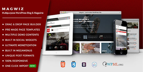 ThemeForest - MagWiz - Multipurpose WordPress Magazine & Blogging theme 19135631