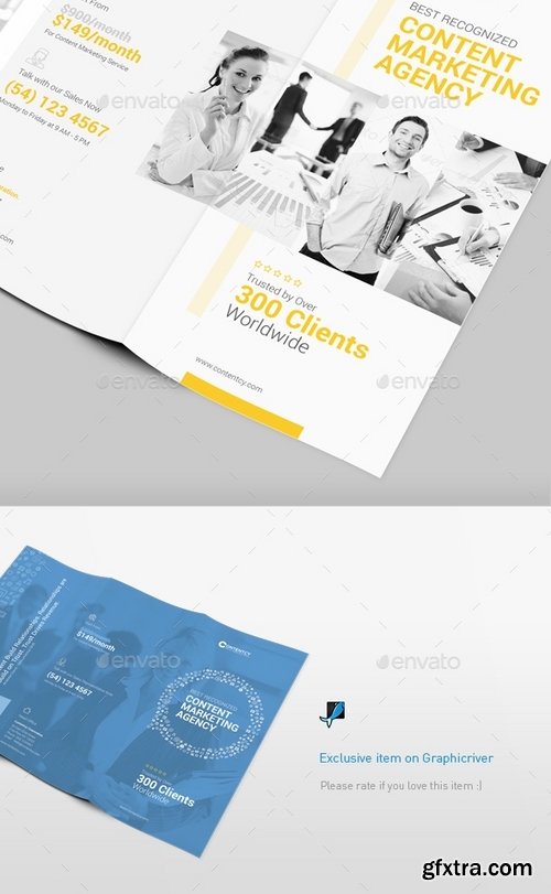 GraphicRiver - Content Marketing Trifold Brochure 13950268