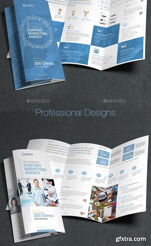 GraphicRiver - Content Marketing Trifold Brochure 13950268