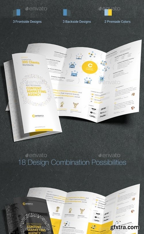 GraphicRiver - Content Marketing Trifold Brochure 13950268