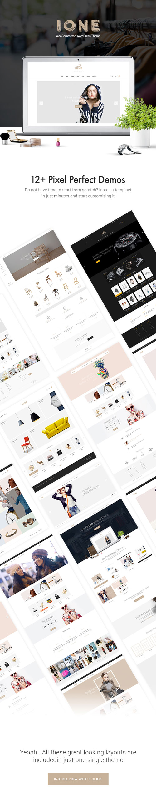 ThemeForest - iOne - Minimal Responsive WooCommerce Theme 18010615