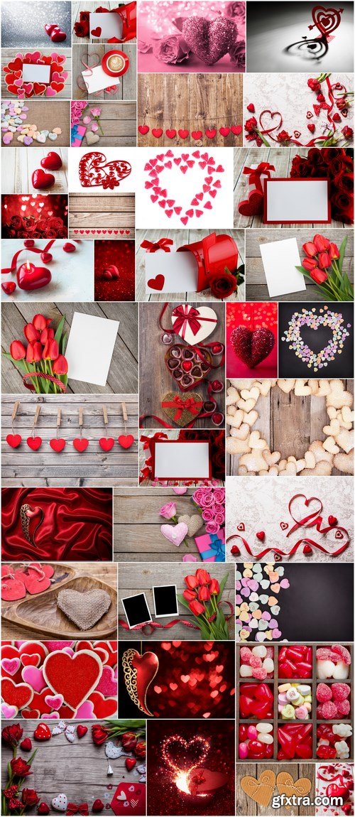 Love, Romance, Heart, Gifts - Valentines Day part 4 - Set of 40xUHQ JPEG Professional Stock Images