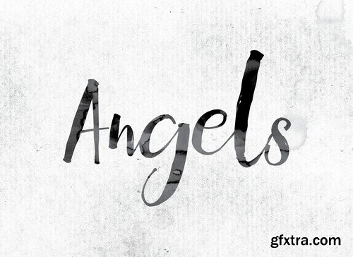 Backgrounds with text Angels - 6 UHQ JPEG