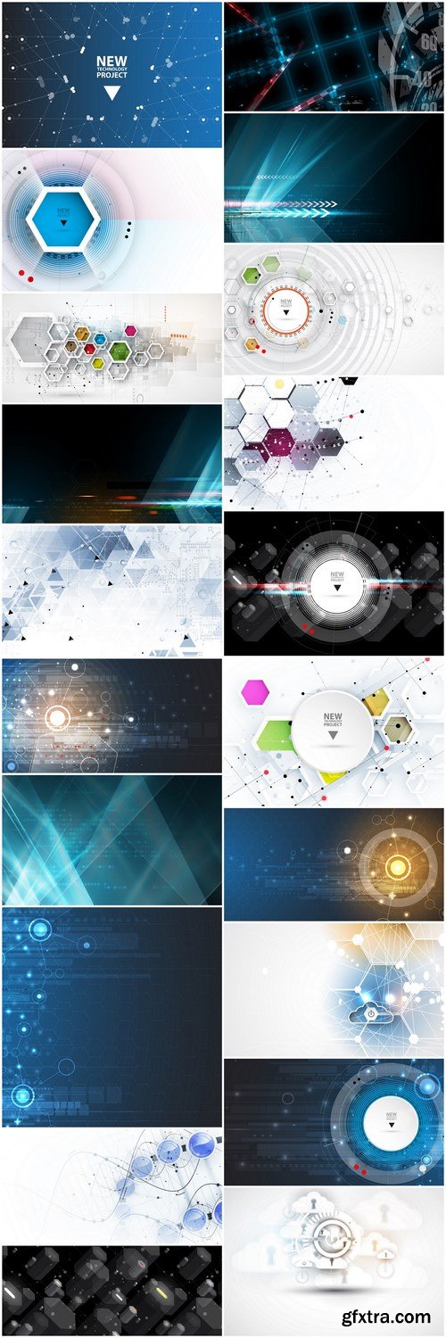 Abstract Background Collection #208 - 20 Vector