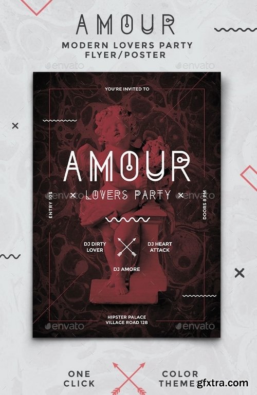 GraphicRiver - Amour - Modern Party FlyerPoster 14695196