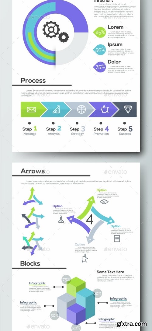 GraphicRiver - Pro Flat Infographic Brochure Set 1 1629865