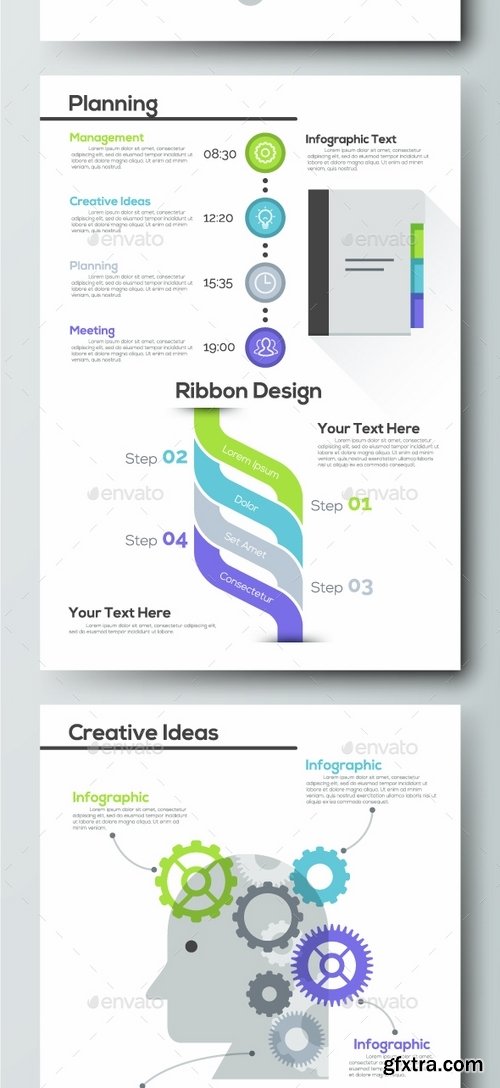 GraphicRiver - Pro Flat Infographic Brochure Set 1 1629865