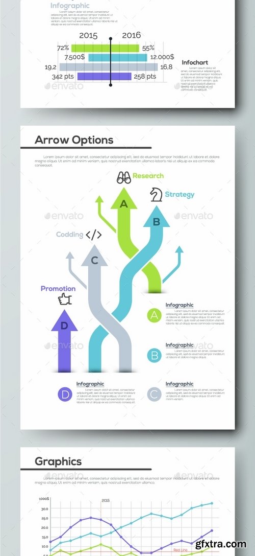 GraphicRiver - Pro Flat Infographic Brochure Set 1 1629865