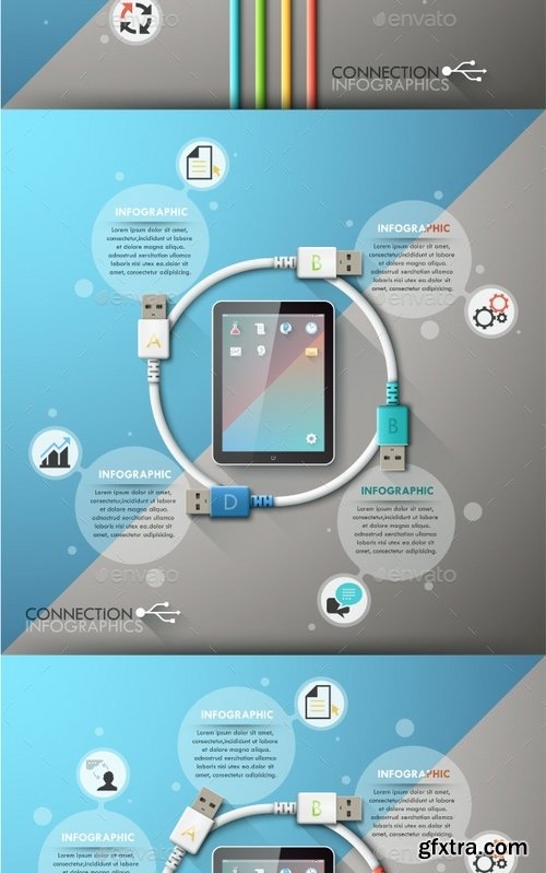 GraphicRiver - Connection Infographics Set (14 Items) 11641297