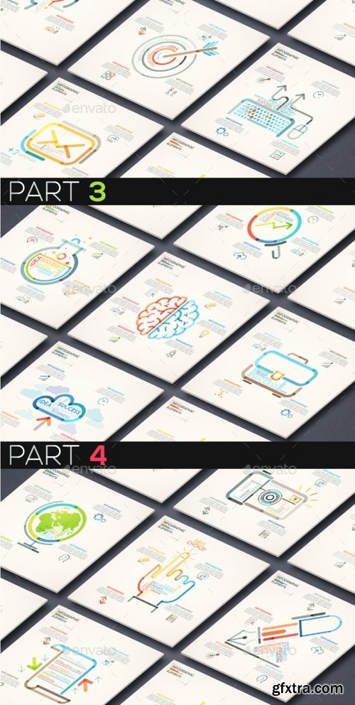 GraphicRiver - Outline Infographic Bundle 16718517