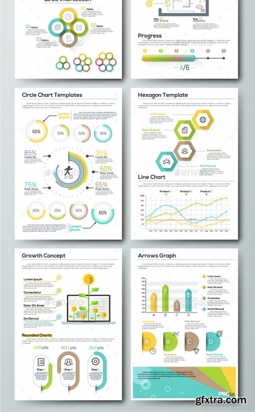 GraphicRiver - Pro Flat Infographic Brochure Set 5 1641388