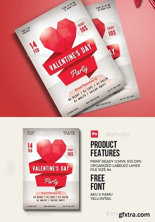 GraphicRiver - Valentines Day Flyer 19264153