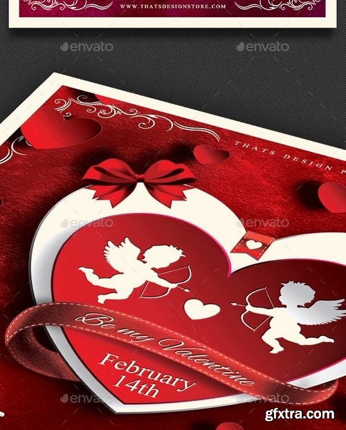 GraphicRiver - Valentines Day Flyer + Menu Bundle V1 14185345