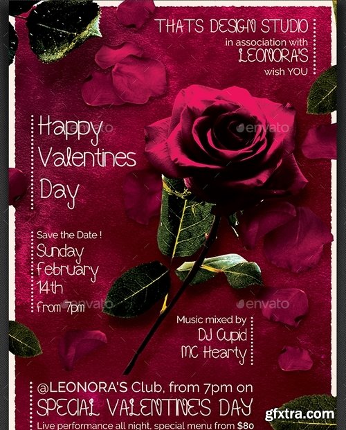 GraphicRiver - Valentines Day Flyer + Menu Bundle V2 14265794