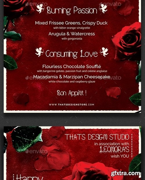 GraphicRiver - Valentines Day Flyer + Menu Bundle V2 14265794