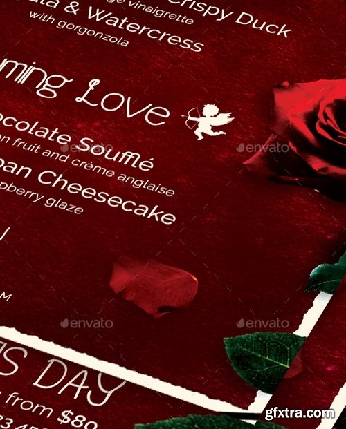 GraphicRiver - Valentines Day Flyer + Menu Bundle V2 14265794