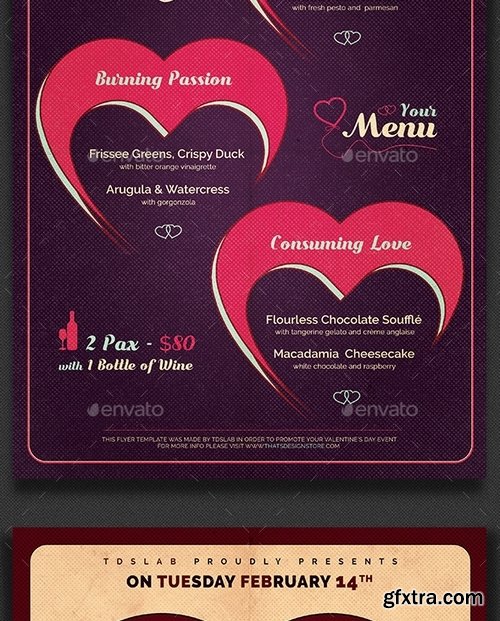 GraphicRiver - Valentines Day Flyer + Menu Templates V9 19308785