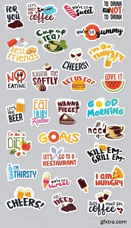 GraphicRiver - Hello Stickers 19371414