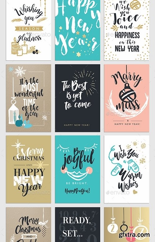 GraphicRiver - Christmas and New Year’s Greeting Cards 19167531