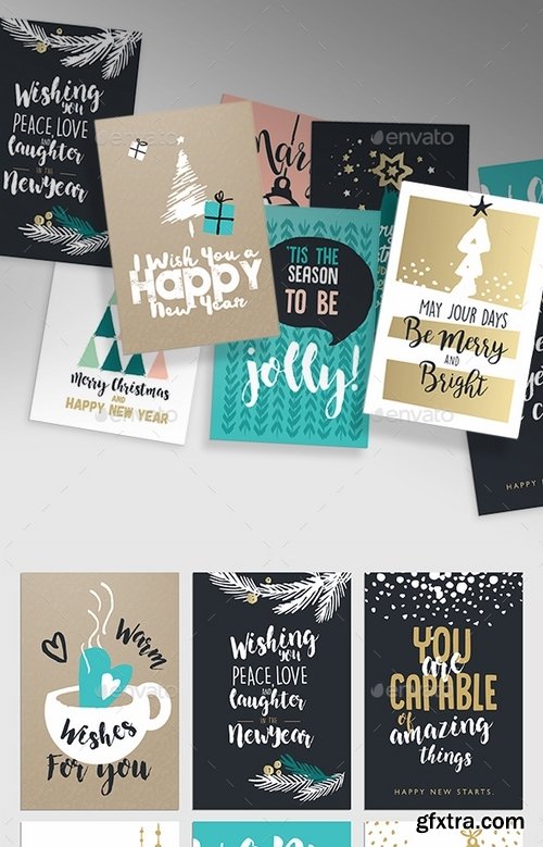 GraphicRiver - Christmas and New Year’s Greeting Cards 19167531