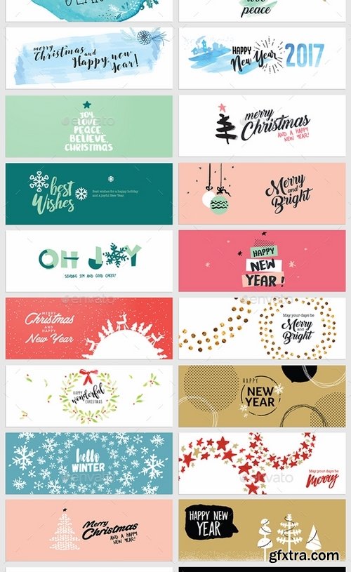 GraphicRiver - Christmas and New Year’s Facebook Covers 19167459