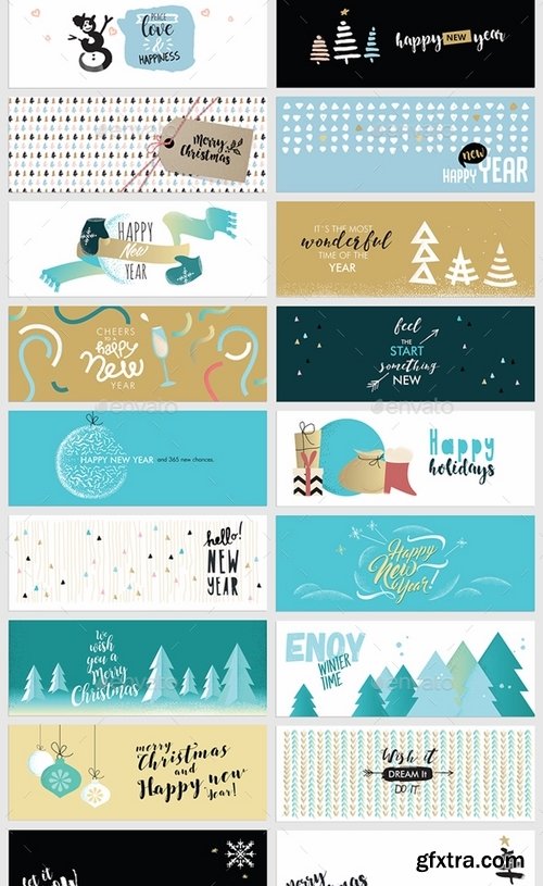 GraphicRiver - Christmas and New Year’s Facebook Covers 19167459