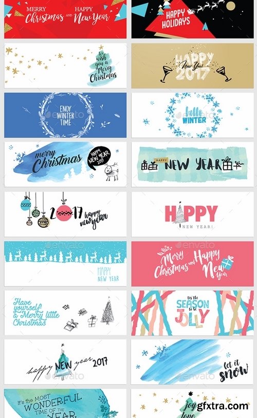 GraphicRiver - Christmas and New Year’s Facebook Covers 19167459