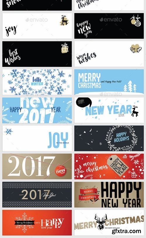 GraphicRiver - Christmas and New Year’s Facebook Covers 19167459