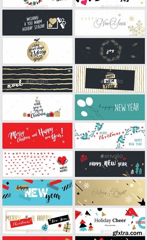 GraphicRiver - Christmas and New Year’s Facebook Covers 19167459